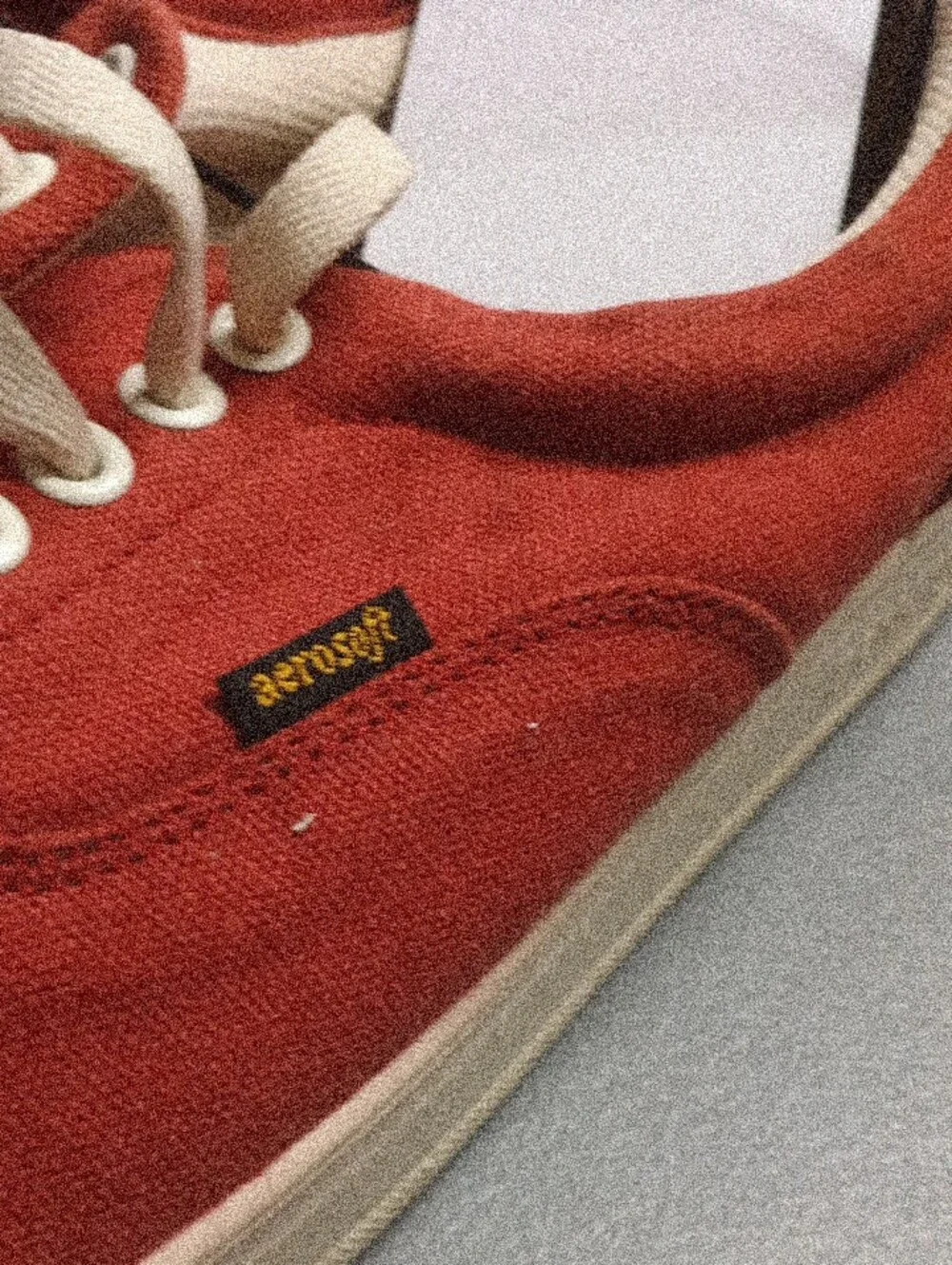 Men's Red Canvas Boat Shoes - Unbranded